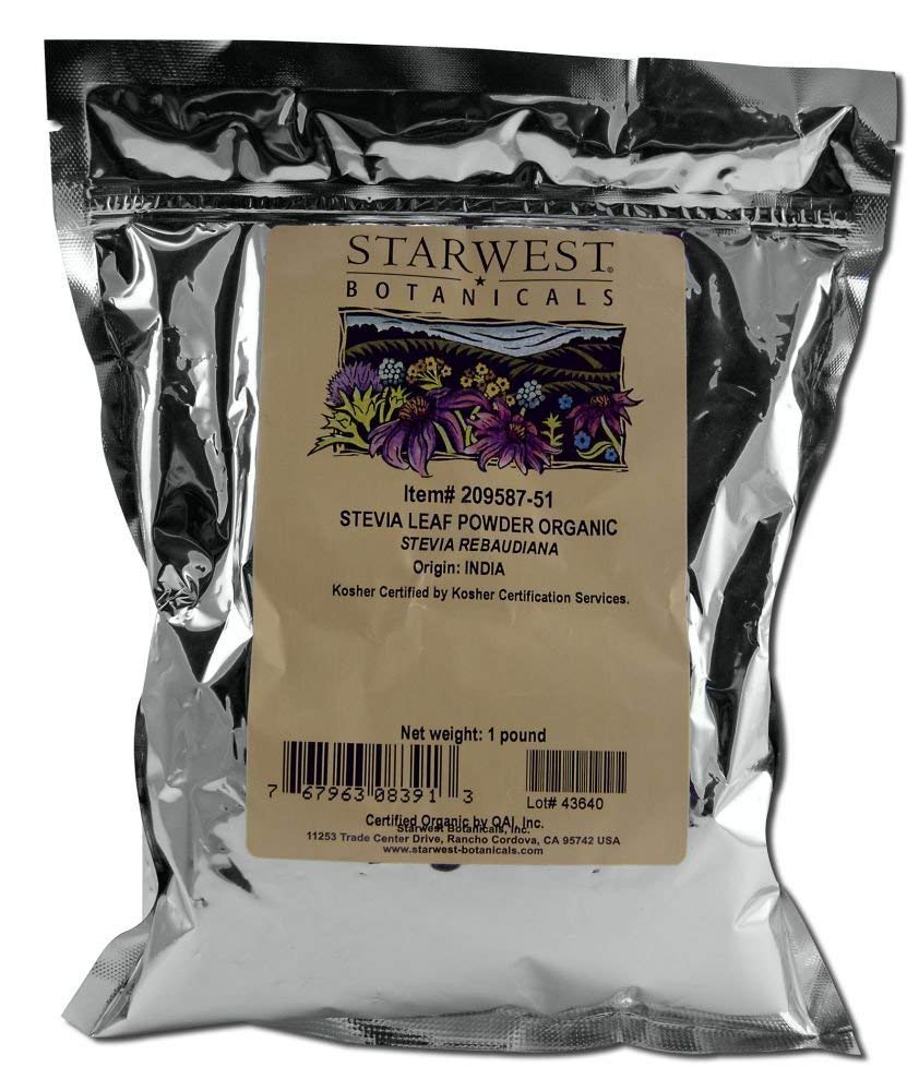 Starwest Botanicals Stevia Leaf Powder Organic - 16 Ounce