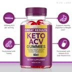 rize labs Great Results Keto ACV Gummies - 300 Gummies - image 2