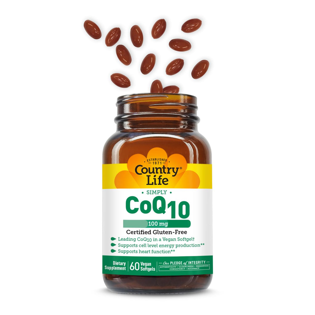 Country Life Simply CoQ10 100 mg Ubiquinone - 60 Softgels - image 6