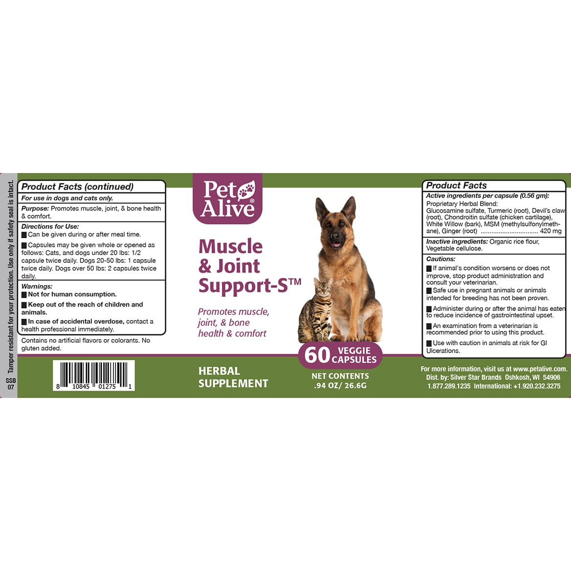 PetAlive Muscle & Joint Support-S for Dogs and Cats - 1 Pack - image 5