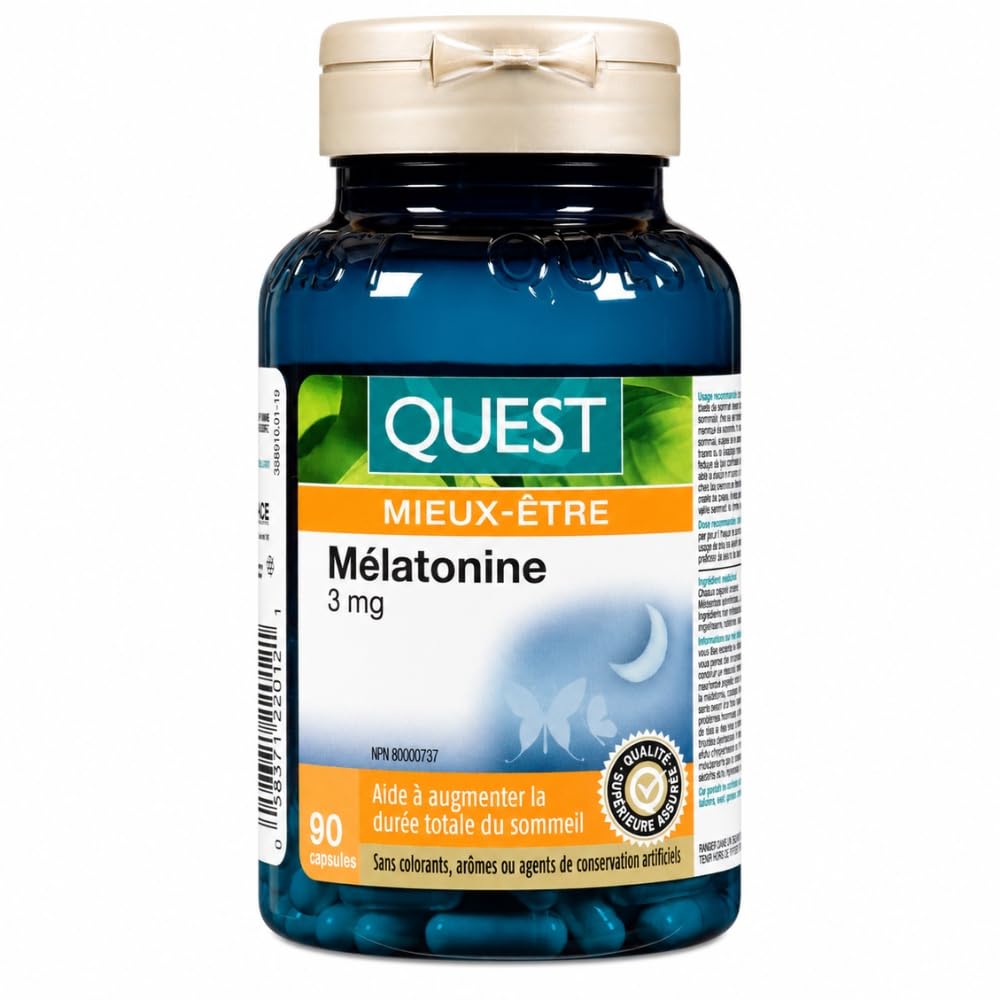 Quest Melatonin 3mg Sleep Support - 90 Capsules - image 2