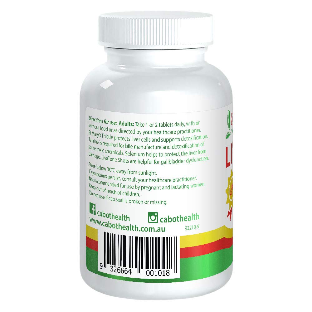 Cabot Health Livatone Shots Liver Support - 60 Tablets - image 2