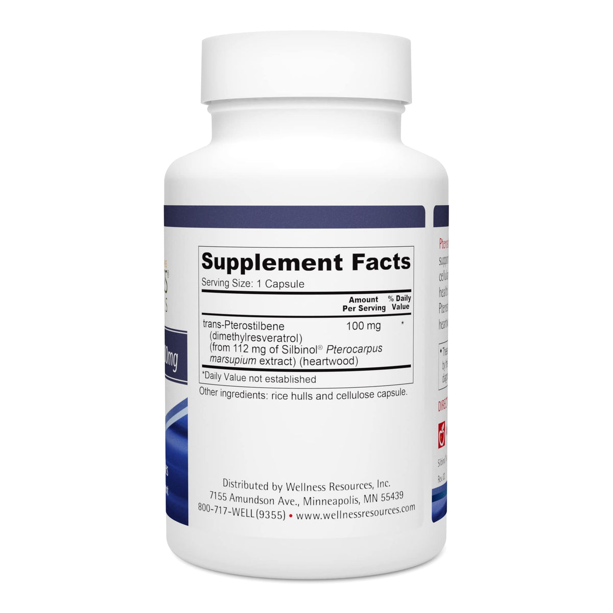Wellness Resources Pterostilbene 100mg - 90 Vegetarian Capsules - image 2