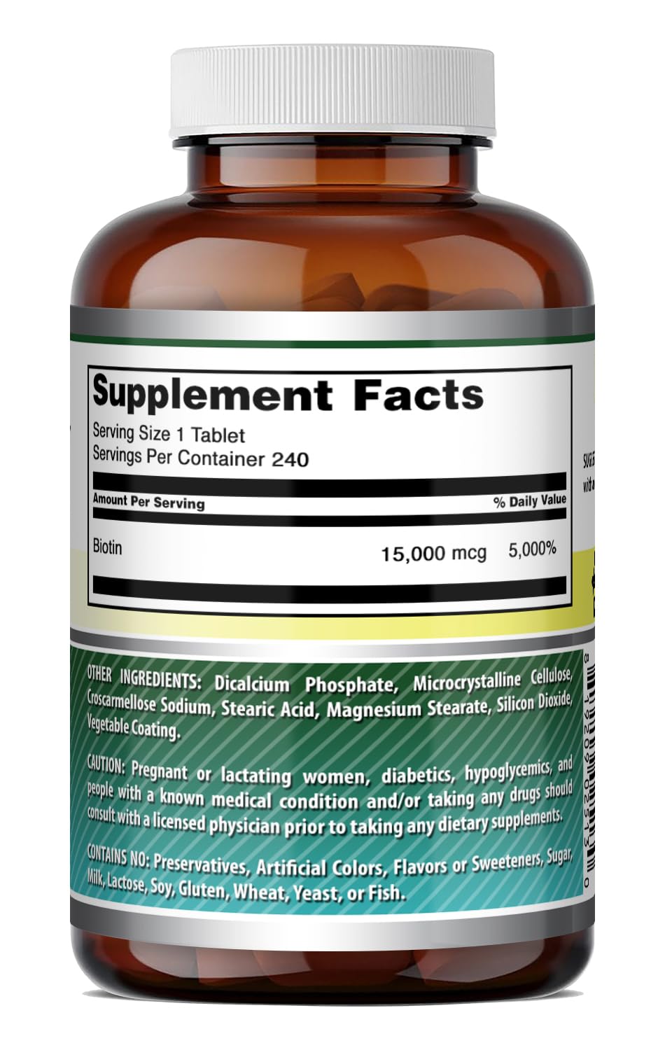 Amazing Nutrition Biotin 15000 Mcg - 240 Tablets - image 6