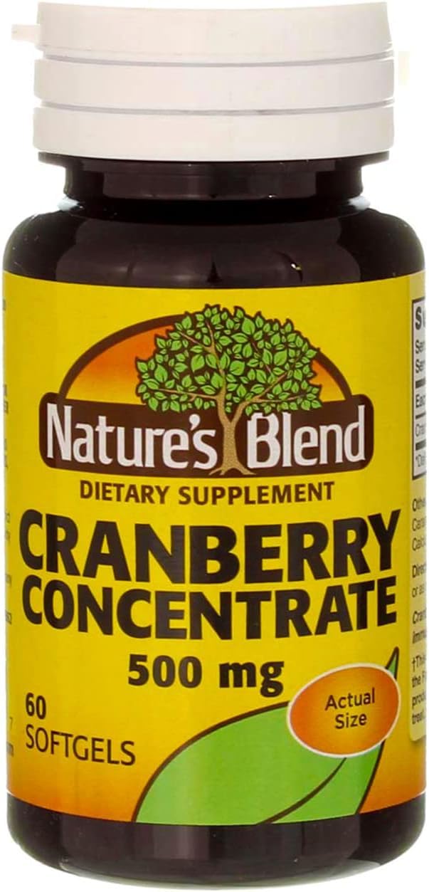 Nature's Blend Cranberry Concentrate 500 mg - 360 Softgels