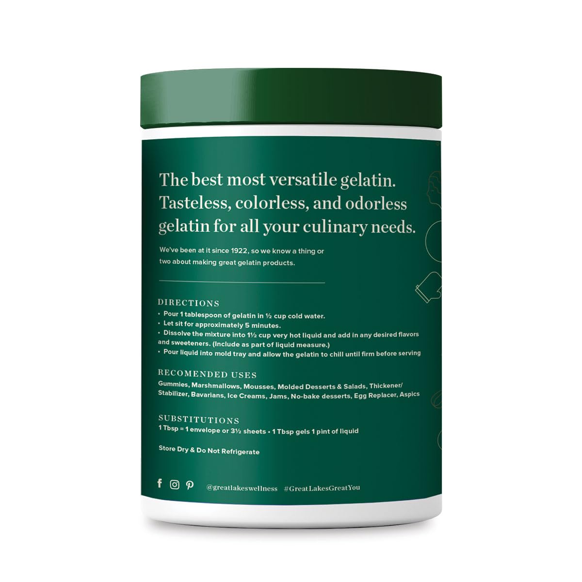 Great Lakes Wellness Beef Gelatin Powder Unflavored - 16 oz - image 2