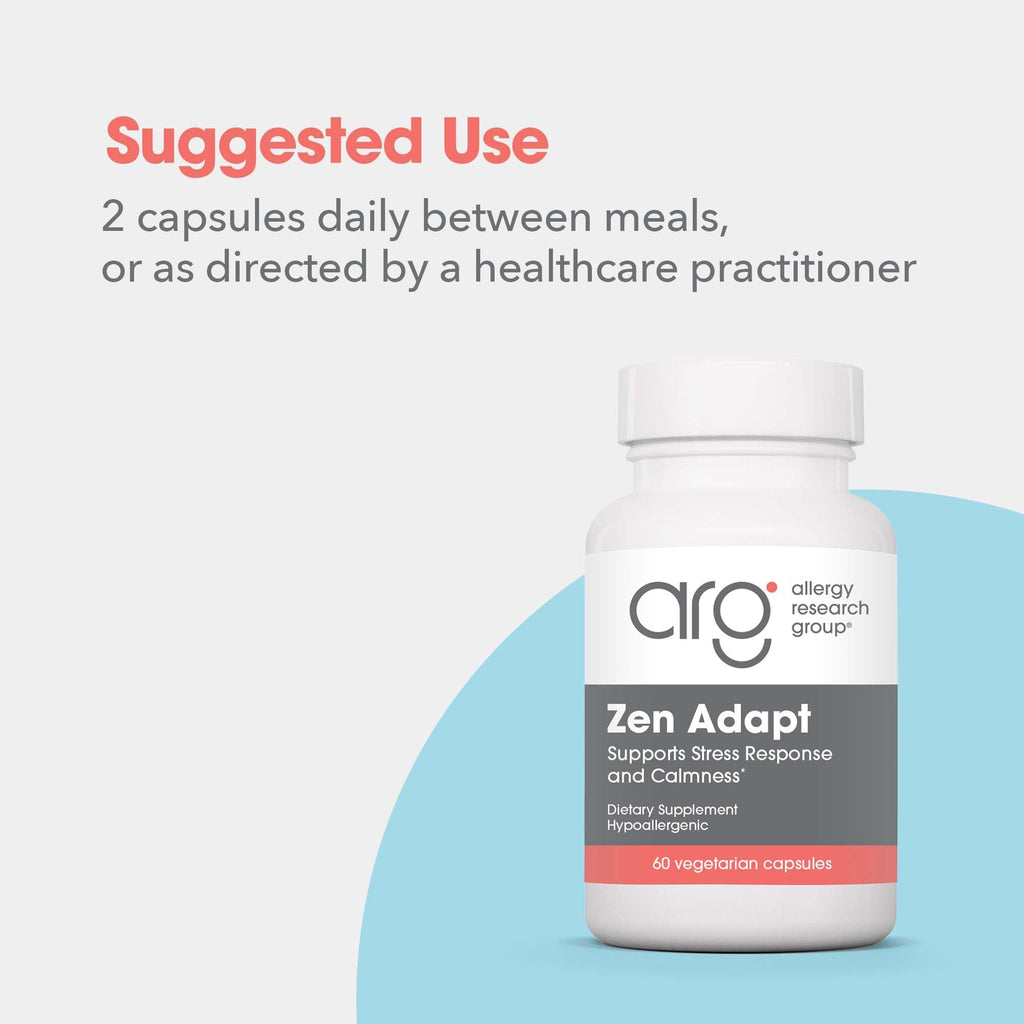 Allergy Research Group Zen Adapt L-Theanine GABA Capsules - 60 Count - image 6