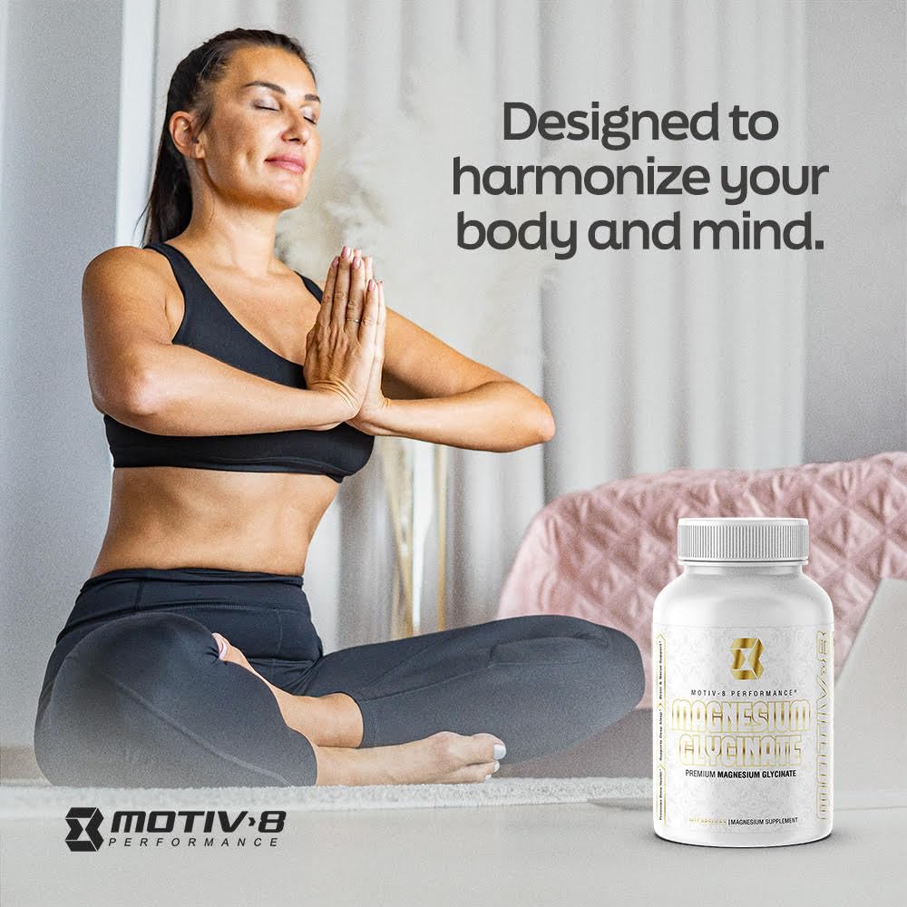 Motiv-8 Magnesium Glycinate 500 mg Sleep Support - 180 Vegetarian Capsules - image 4