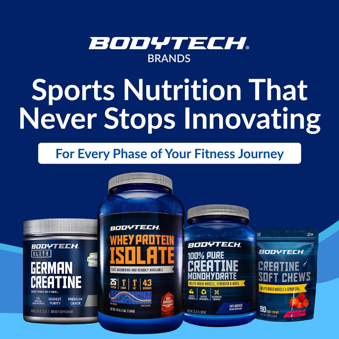 BodyTech Whey Protein Isolate Powder Rich Chocolate - 43 Servings - image 8