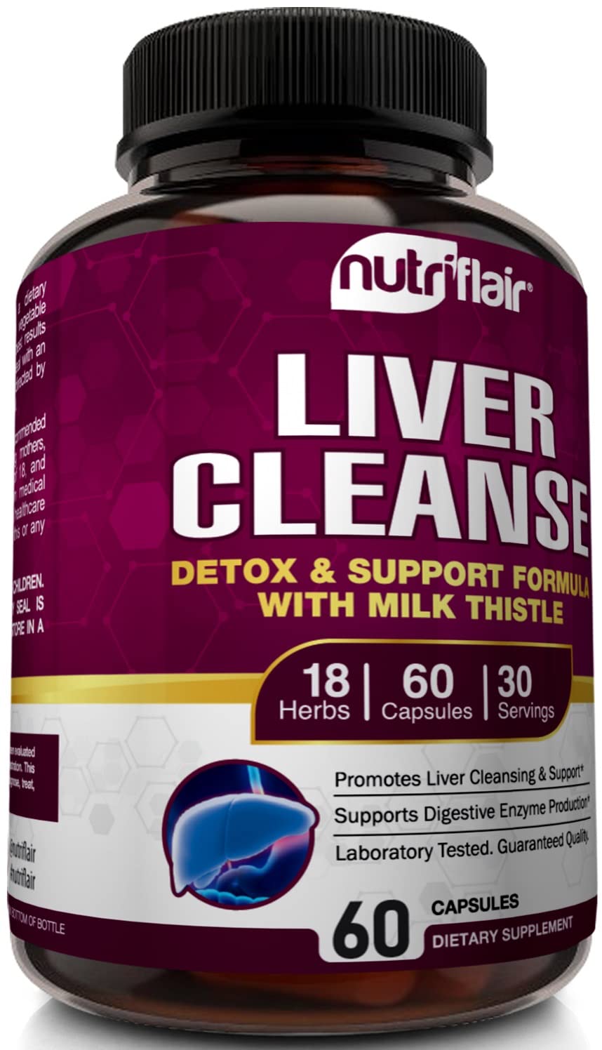 NutriFlair Liver Cleanse Detox & Repair Supplement - 60 Vegetarian Capsules - image 5
