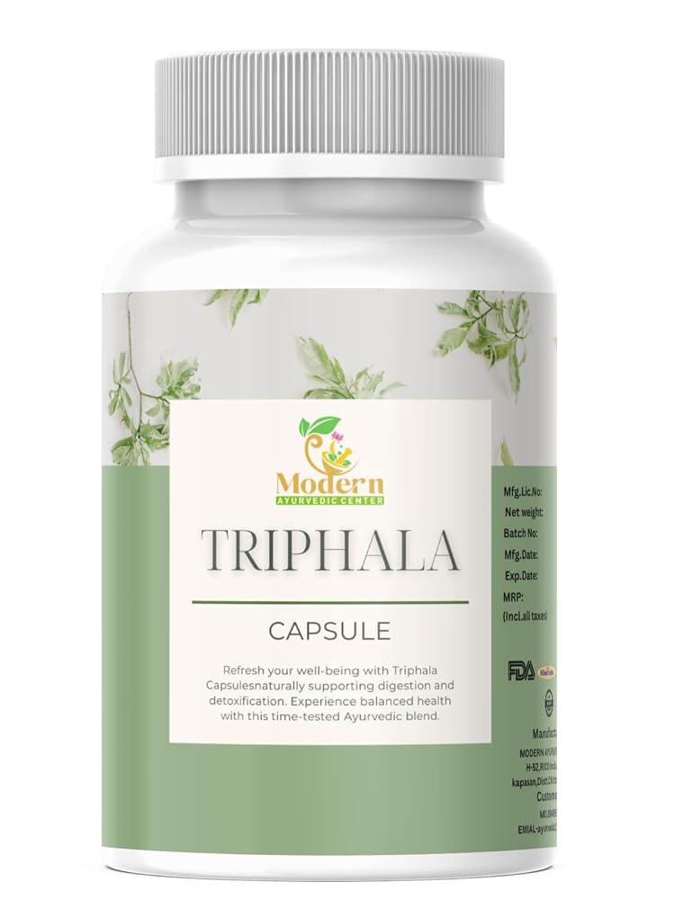 Modern Ayurvedic Centre Triphala Capsules for Digestive Support - 120 Capsules