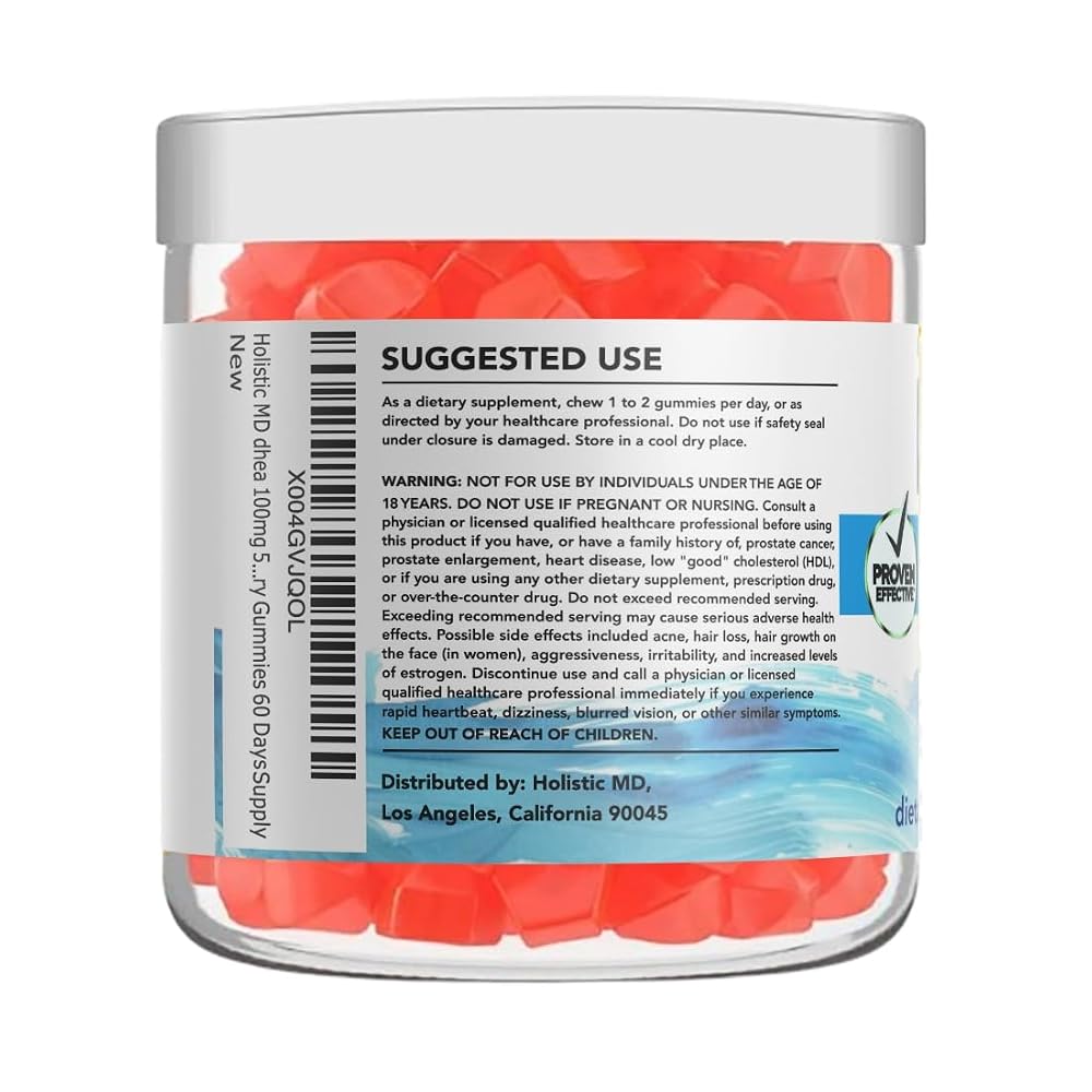 Holistic MD DHEA 50mg/100mg Gummies - 60 Count - image 6
