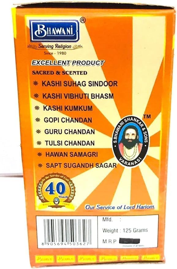 LUXCKY Kashi Ashtagandha Chandan/Scented 125Grm Powder Ceremonial