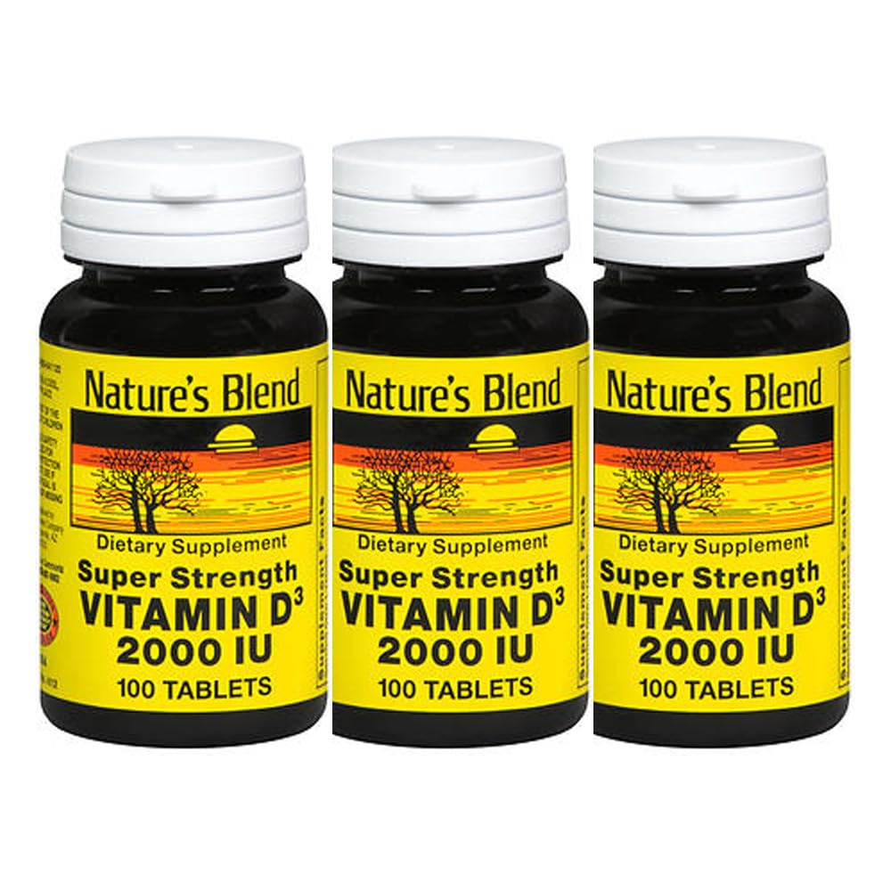 Nature's Blend Vitamin D3 2000 IU Tablets - 300 Count