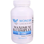 Wonder Laboratories B-Complex Maximum Potency Vitamin B - 100 Tablets