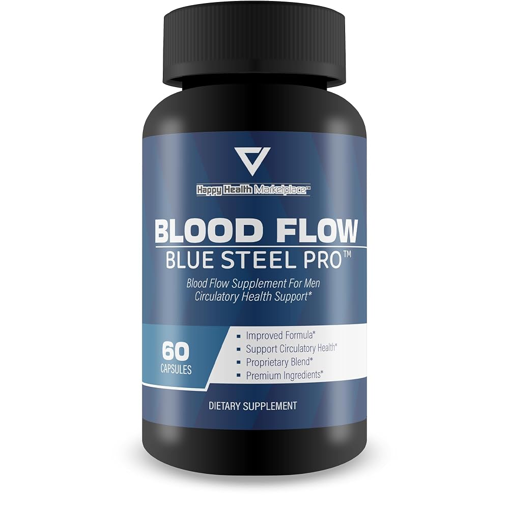 Happy Health Marketplace Blood Flow Blue Steel Pro - 60 Capsules