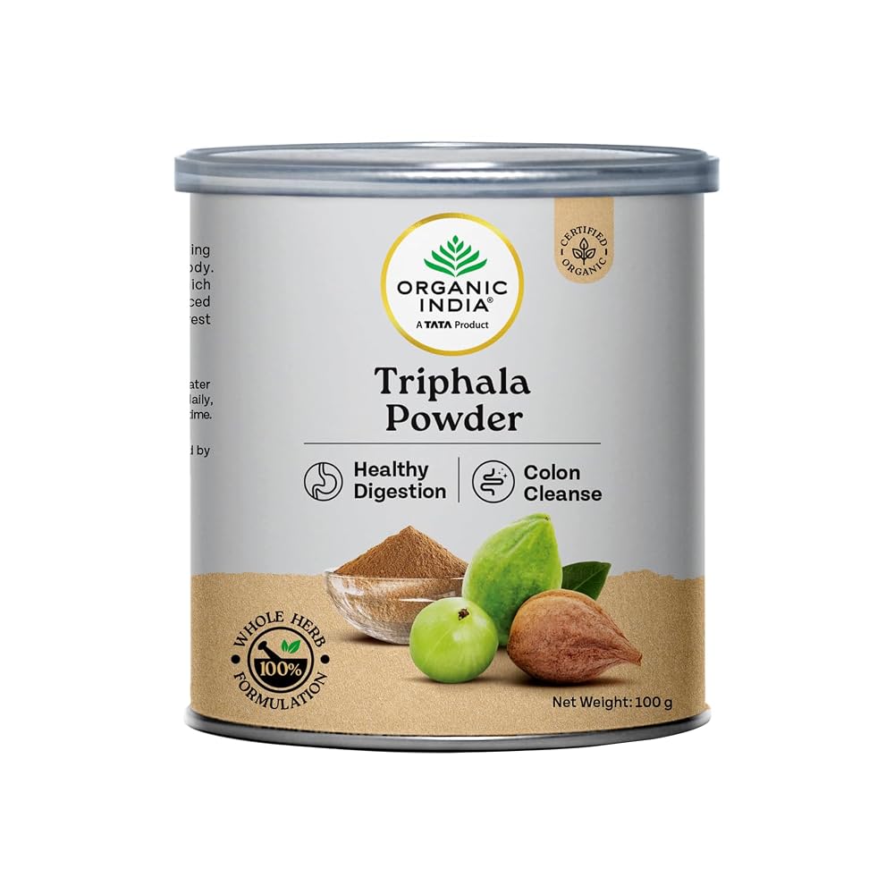 Organic India Triphala Digestion & Colon Cleanse Powder - 100g