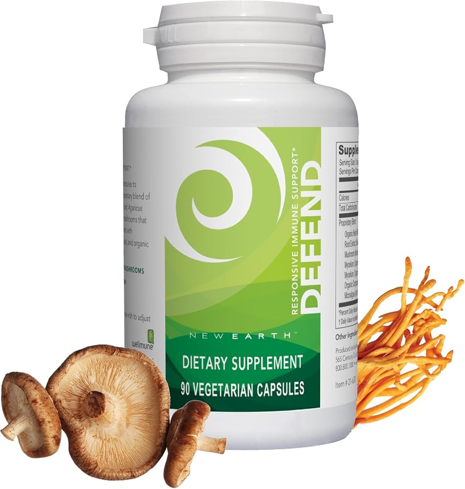 New Earth Defend Mushroom Complex Immune Support - 90 Capsules