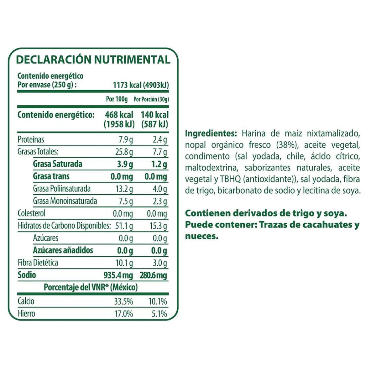Nopalia Churritos Habanero Organic Nopal Snack - 750g - image 5