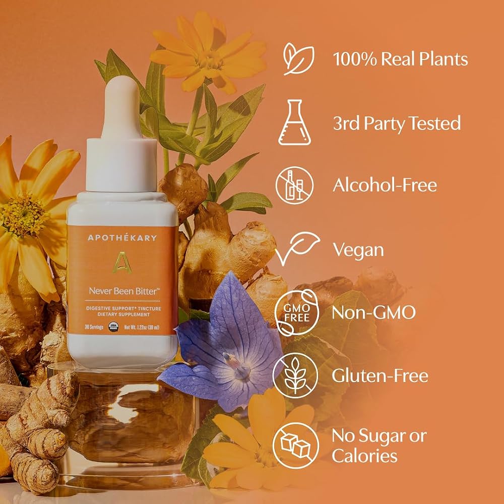 Apothékary Never Been Bitter Alcohol-Free Herbal Bitters Drops - 1.22 Fl Oz - image 5