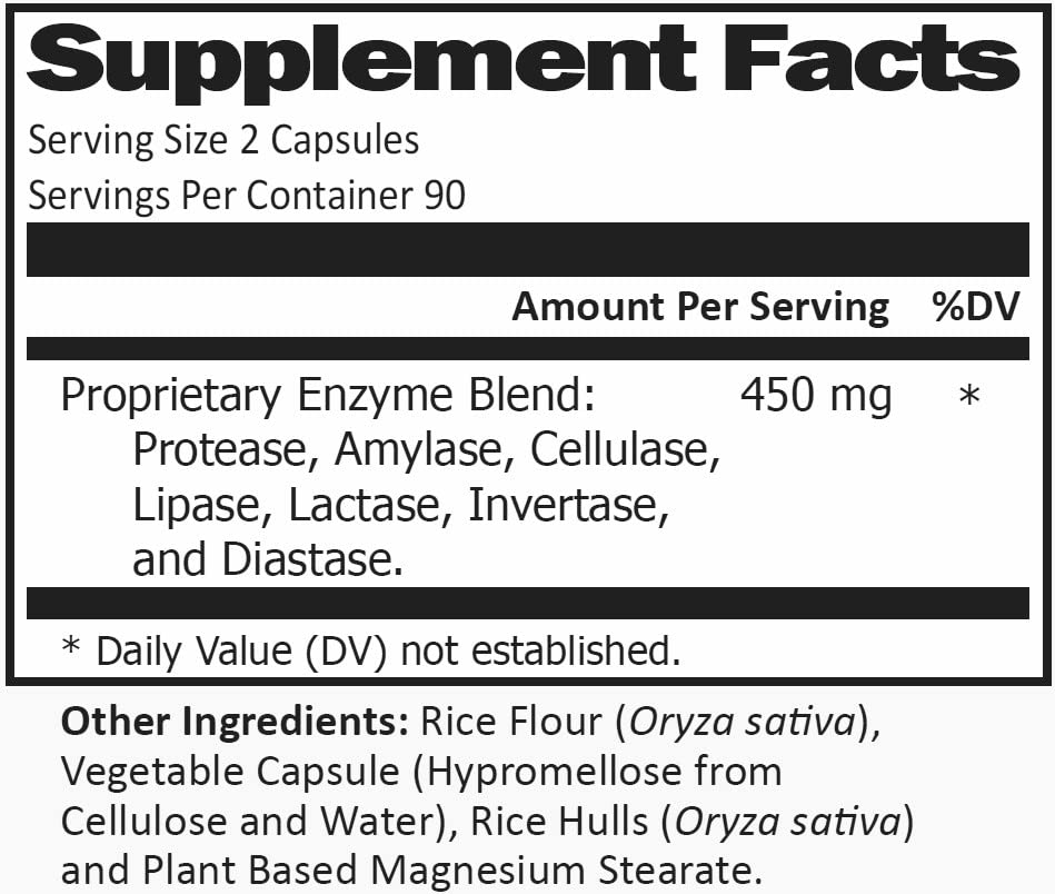 R-Garden Quadra-Zyme Plus Multi-Enzyme Digestive Support - image 2