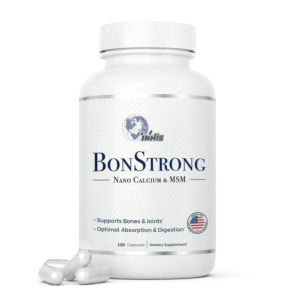 BonStrong Nano Calcium Supplement with MSM Bone Support - 120 Capsules