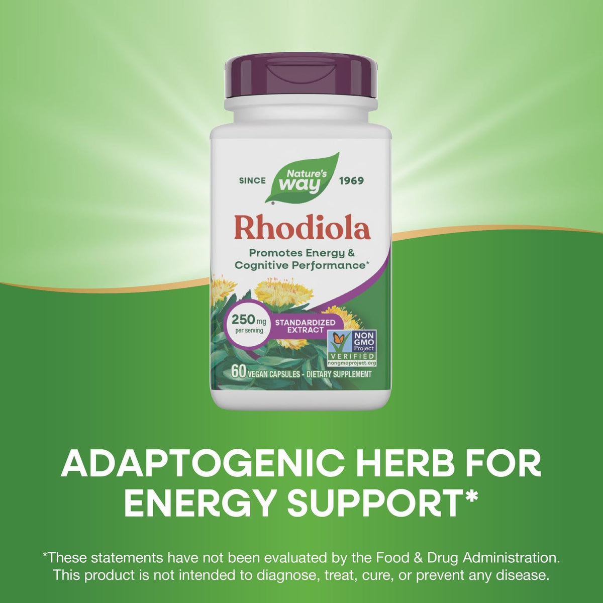 Nature's Way Rhodiola 250mg - 60 Capsules - image 4