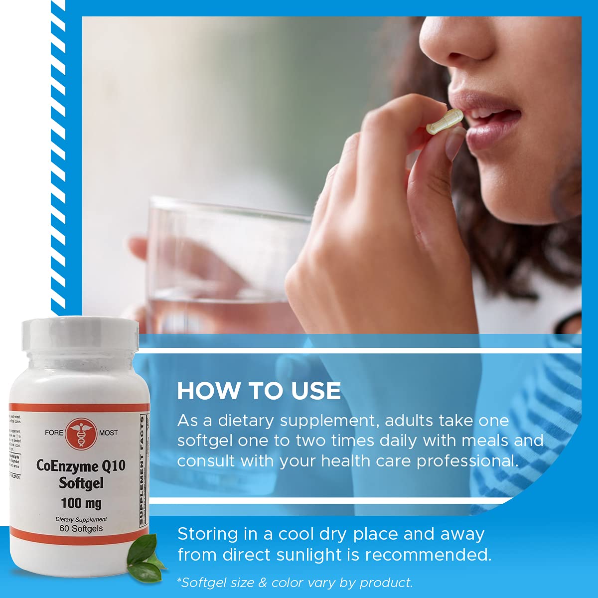 Holistic Health CoEnzyme Q10 100 mg - 60 Softgels - image 5