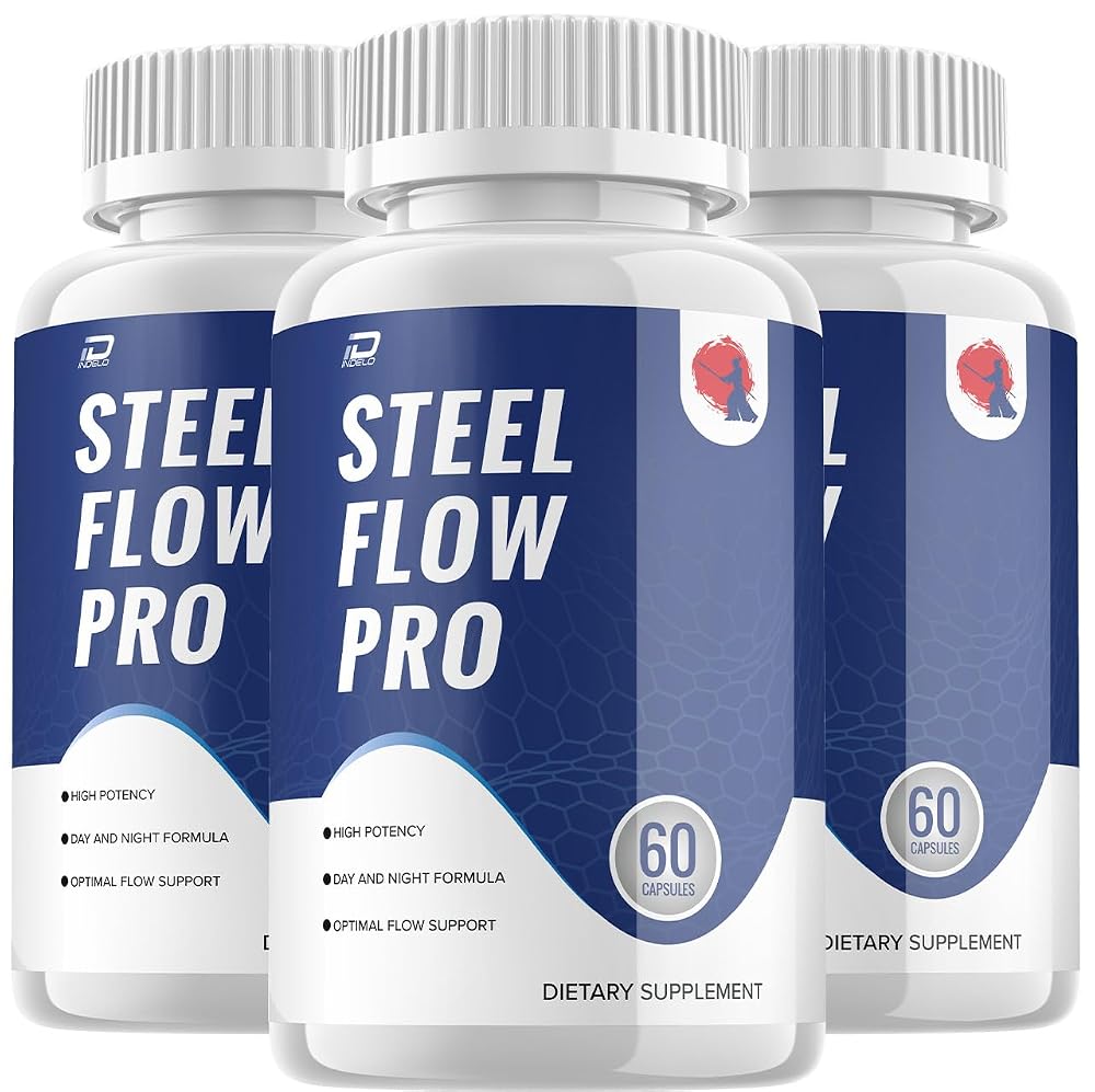 Indelo Steel Flow Pro Supplement for Men Energy - 180 Capsules