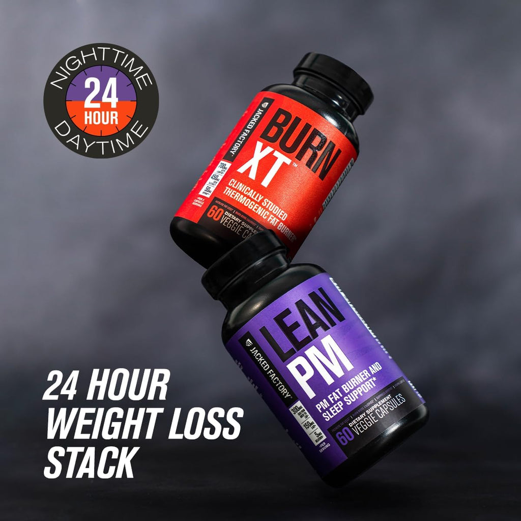 Jacked Factory Lean PM Night Time Fat Burner Sleep Aid - 120 Capsules - image 7