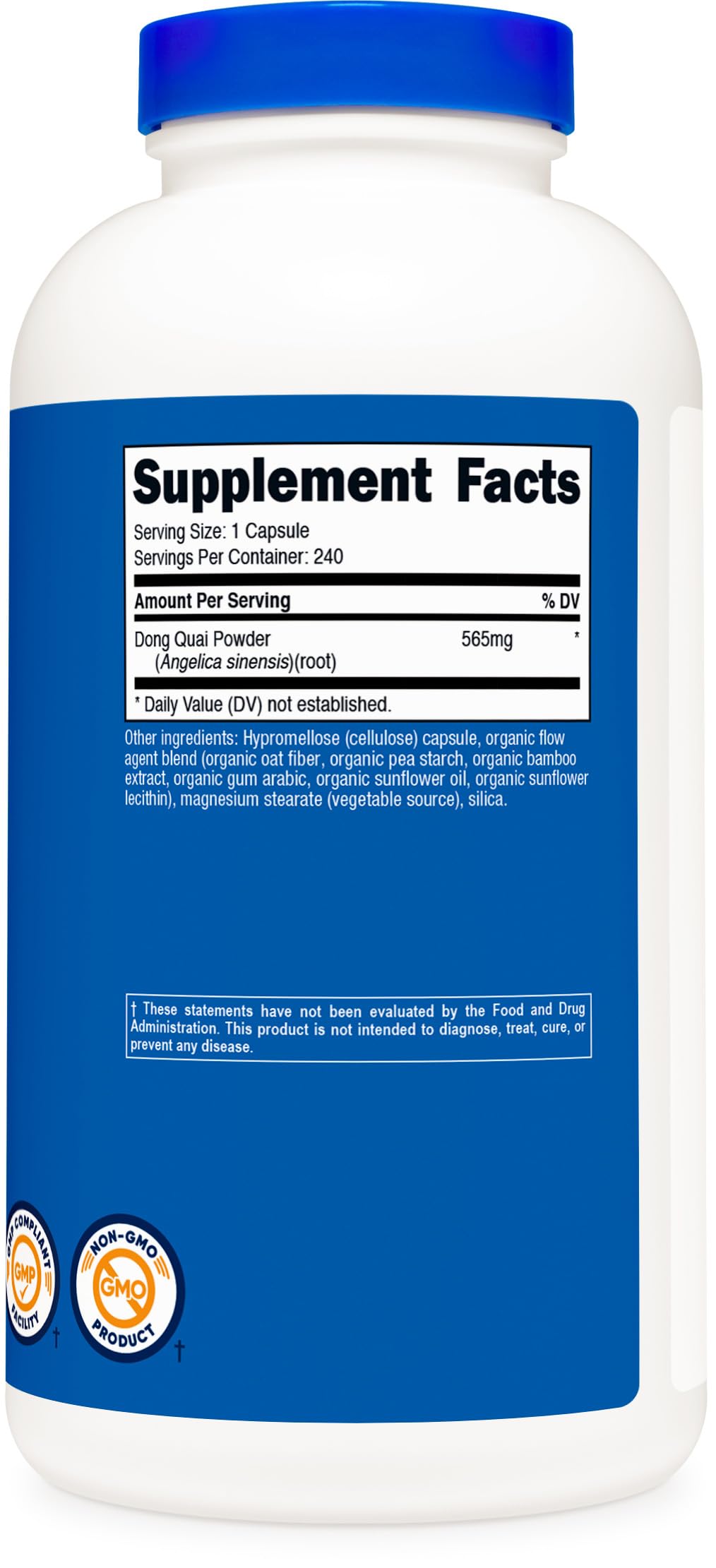 Nutricost Dong Quai 565mg, 240 Capsules