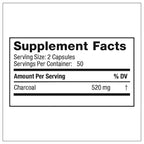 Manteniendo Tu Salud Activated Charcoal 520 mg Digestive Support - image 2