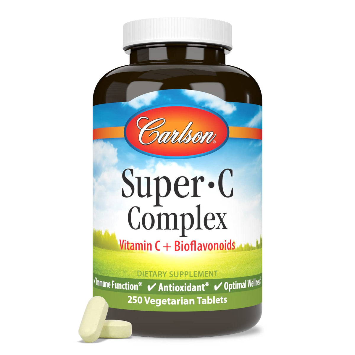 Carlson Super-C Complex 500 mg Vitamin C - 250 Tablets - image 5