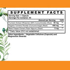Angry Supplements Turmeric Curcumin with Black Pepper - 60 Vegetarian Capsules - image 2