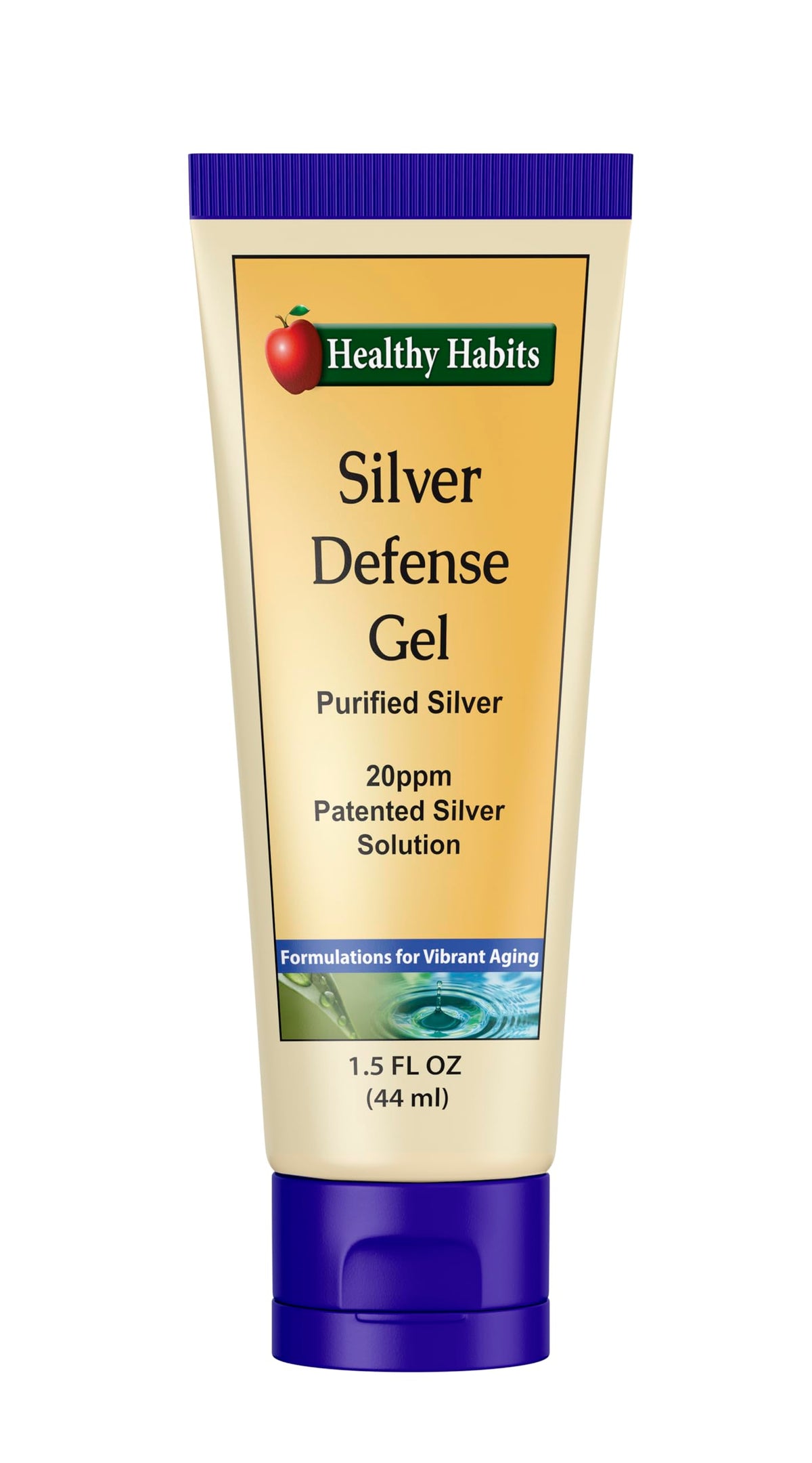 Healthy Habits Silver Defense Gel Topical Nano Colloidal Silver - 1.5 fl oz