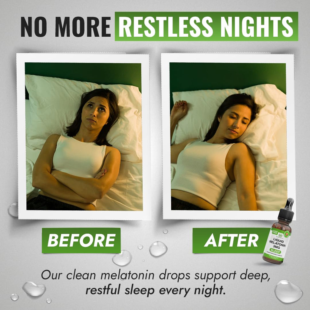 Benevolent Nourishment Liquid Melatonin Drops 3mg Sleep Support - 2 Fl Oz - image 4