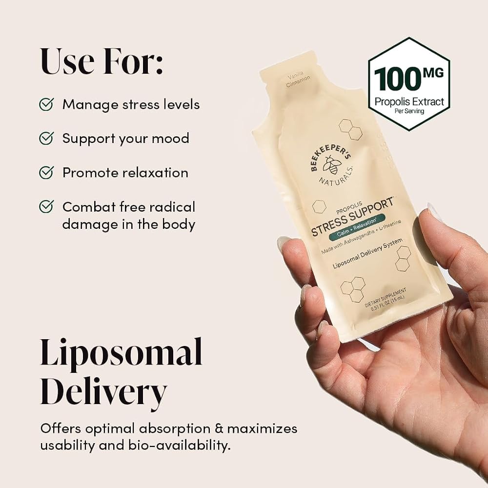 Beekeeper's Naturals Propolis Stress Support Liposomal