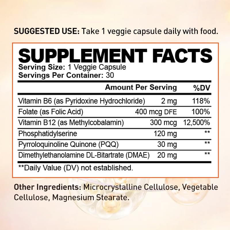 oppuland Phosphatidylserine with PQQ Brain Support - 30 Capsules - image 4