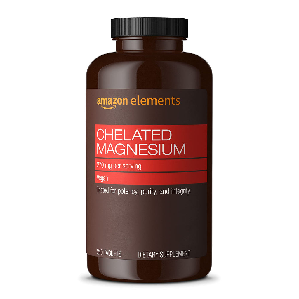 Amazon Elements Chelated Magnesium 270mg - 240 Tablets