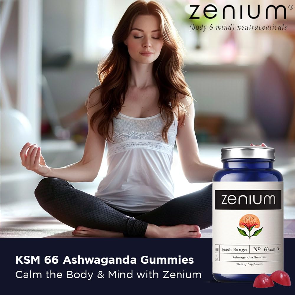 Zenium Ashwagandha KSM 66 Gummies Mango Flavored - 60 Count - image 7