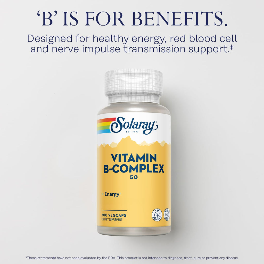SOLARAY Vitamin B Complex 50 mg - Cellular Energy Vitamins