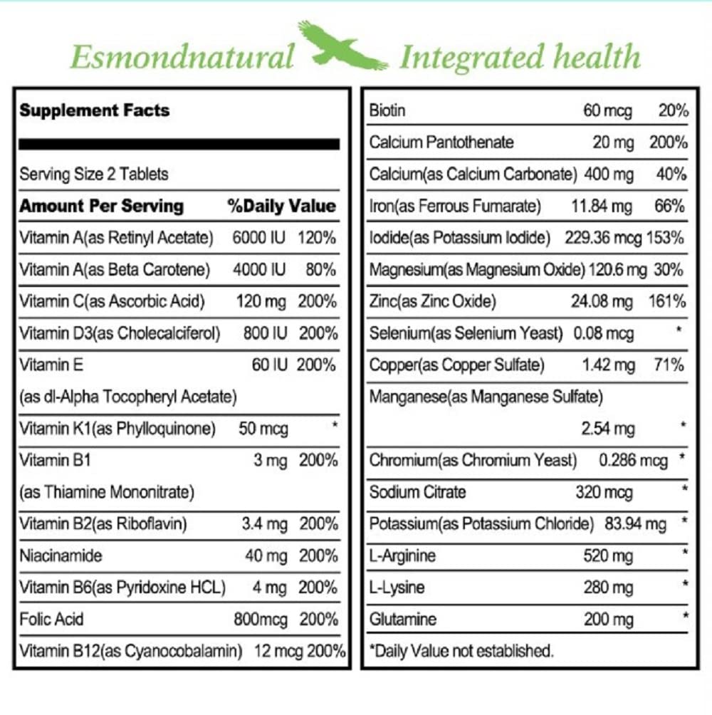 Esmond Natural Well Growing Tablet - 60 Tablets - image 3