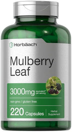 Horbäach Mulberry Leaf Extract Capsules - 220 Count