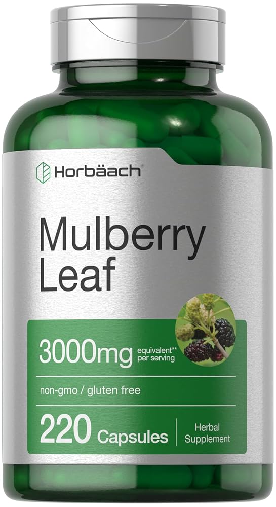 Horbäach Mulberry Leaf Extract Capsules - 220 Count