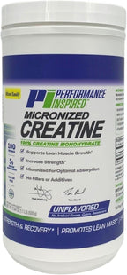 PERFORMANCE INSPIRED Micronized Creatine Monohydrate 5G - 100 Servings