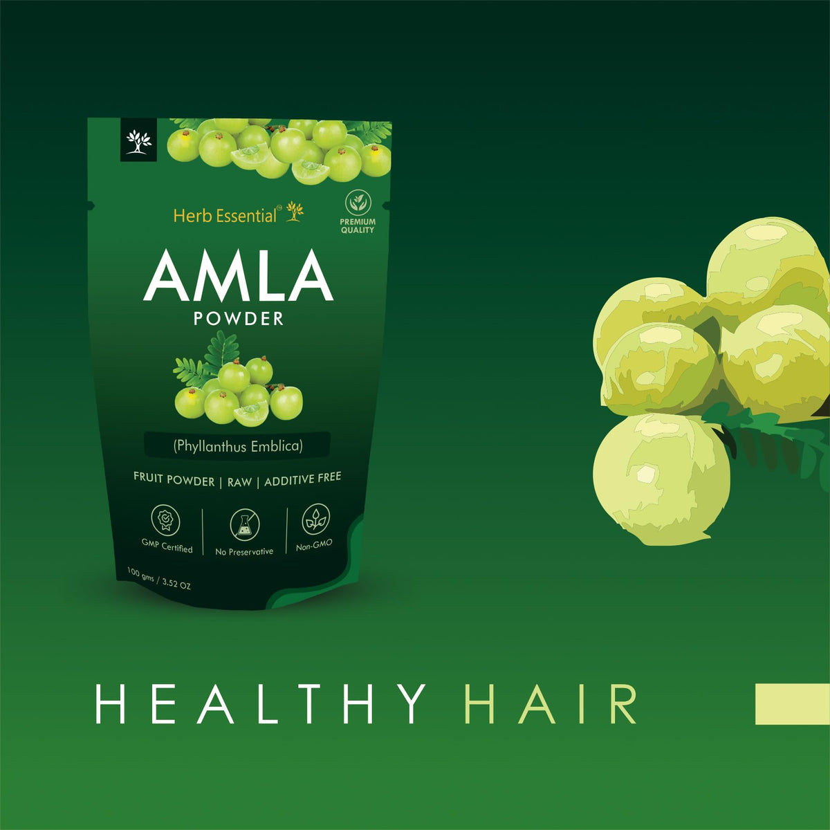 Herb Essential Organic Amla Powder - 3.53 oz - image 7