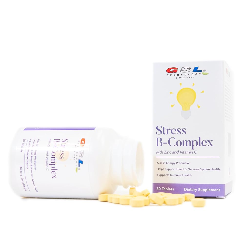 GSL Technology Stress B-Complex Vitamin - 60 Tablets - image 2