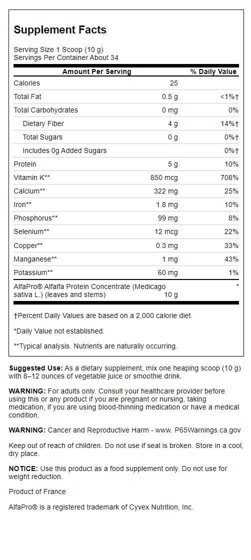 Swanson Alfapro Alfalfa Protein Concentrate - 12 oz - image 2