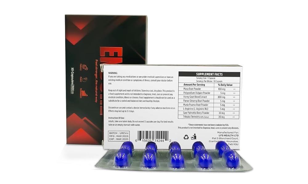 MAXENDURE Sports Nutrition Energy and Strength - 10 Capsules - image 2