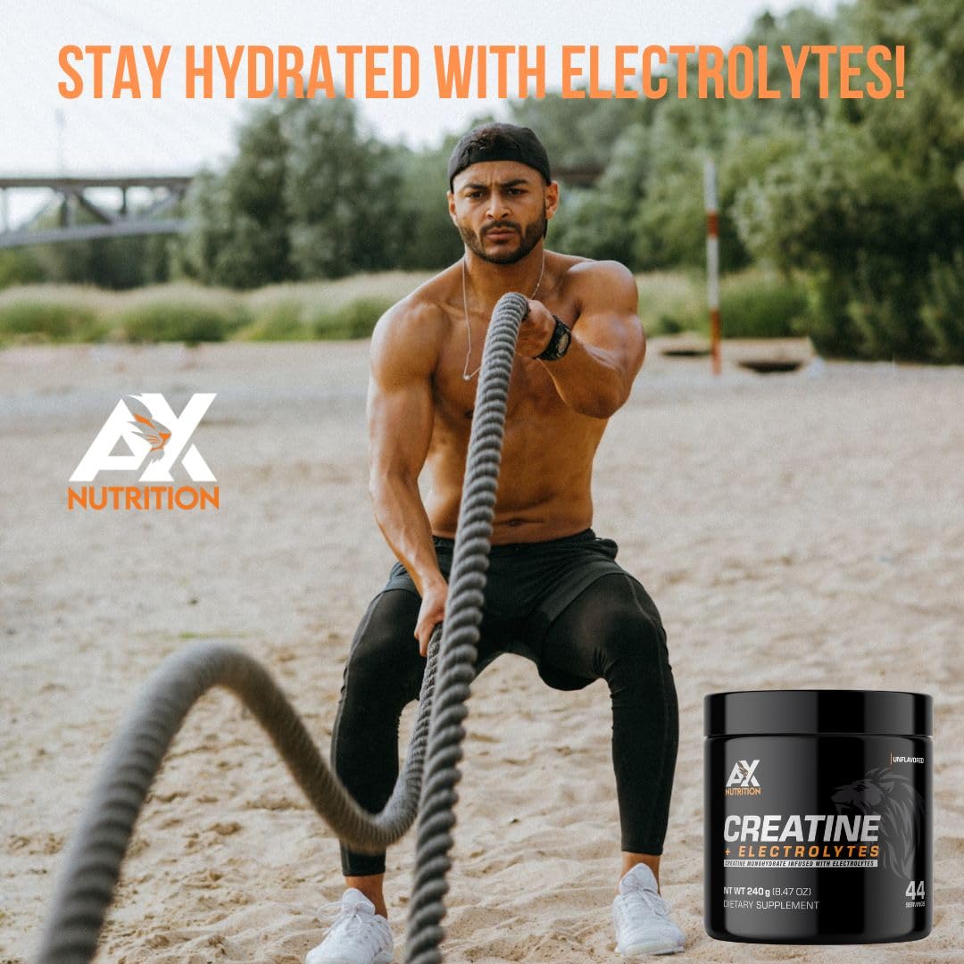 AX Nutrition Creatine + Electrolytes Powder - 240g - image 4